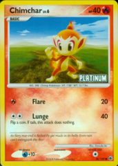 Chimchar - 56/100 Reverse Holo Promo - 2009 Burger King Campaign Exclusive